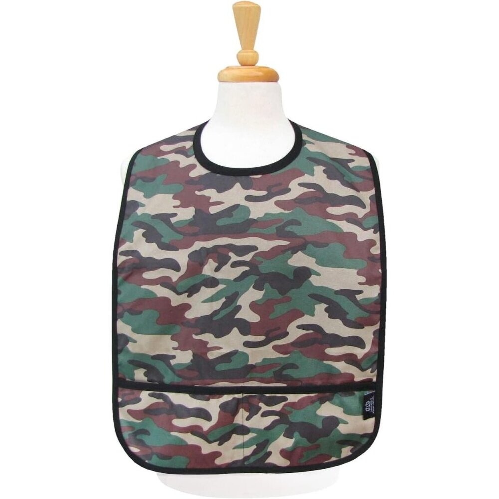 Nibble and Dribble Adult Clothing Protector (DUCK CAMOFLAUGE)